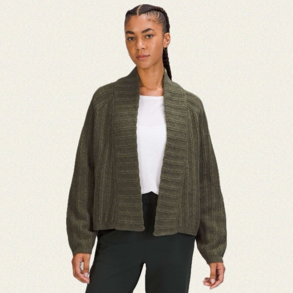 Lululemon Twin Rib Sweater Wrap - Picture 2 of 7